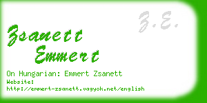 zsanett emmert business card